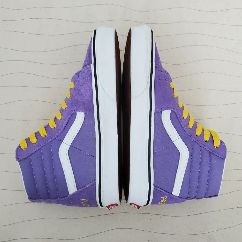 Vans Womens Lisa Simpson for President High Top Purple Suede Shoes Sneakers Sz 5